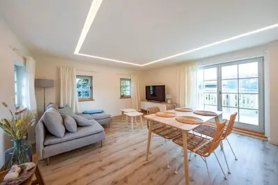 TV/Unterhaltungsangebot in der Unterkunft Traumhaftes Gästehaus an Elberadweg und Bastei