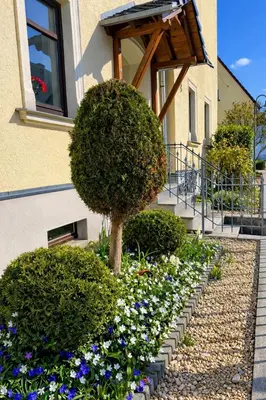 Ein Garten an der Unterkunft außergewöhnliches Apartment - nur 15 min bis Dresden