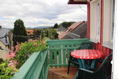 Ein Balkon oder eine Terrasse in der Unterkunft Pension Villa Irene