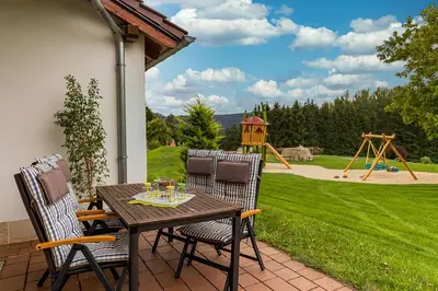 Ein Garten an der Unterkunft Laasenhof