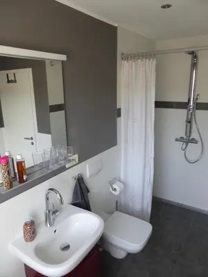 Ein Badezimmer in der Unterkunft Ferienwohnung Thiele in Rosswein