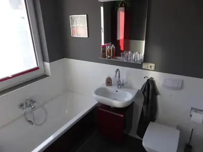 Ein Badezimmer in der Unterkunft Ferienwohnung Thiele in Rosswein