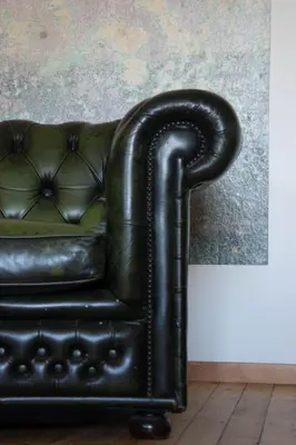 Ein Sitzbereich in der Unterkunft Designwohnung auf Gutshof mit Sauna zw. L/DD