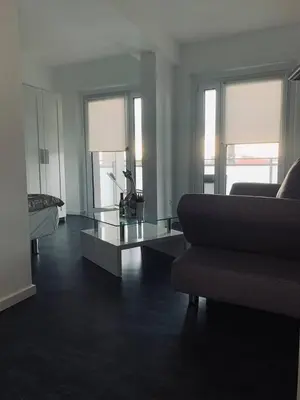 Ein Sitzbereich in der Unterkunft Apartment mit Penthouse Charakter in Dresden