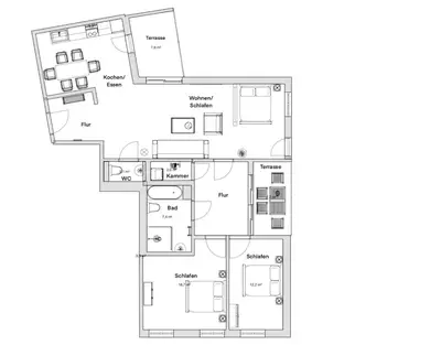 Grundriss der Unterkunft PINEAPPLE APARTMENTS - Altstadt V - 112qm - 1x free parking