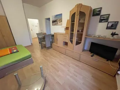 Küche/Küchenzeile in der Unterkunft Apartments Strehlen