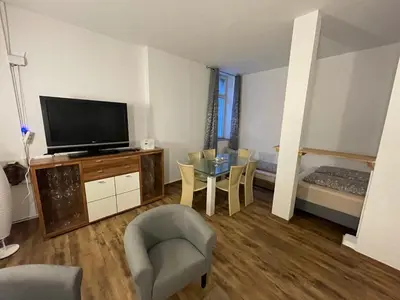 TV/Unterhaltungsangebot in der Unterkunft Apartments Strehlen