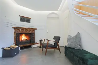 Ein Sitzbereich in der Unterkunft Haus Welzel