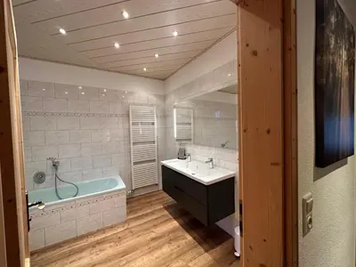 Ein Badezimmer in der Unterkunft Ferienhaus 