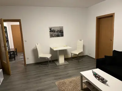 Ein Sitzbereich in der Unterkunft MyHome Einsiedel an der Zwönitz 2