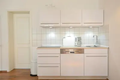 Küche/Küchenzeile in der Unterkunft Elbsandstein-Suite Pirna Altstadt Stadtzentrum
