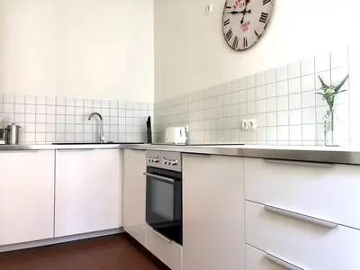 Küche/Küchenzeile in der Unterkunft Boutique Suiten Altstadt am Malerweg