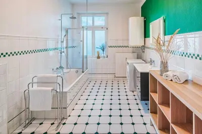 Ein Badezimmer in der Unterkunft cozy Apartment -Kerner- in Meißen mit MagentaPlus