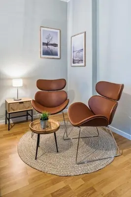 Ein Sitzbereich in der Unterkunft cozy Apartment -Kerner- in Meißen mit MagentaPlus