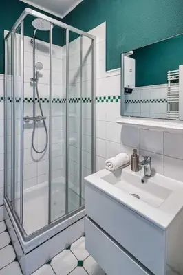 Ein Badezimmer in der Unterkunft cozy Apartment -Traminer- mit MagentaPlus