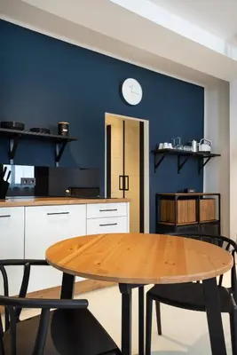 Küche/Küchenzeile in der Unterkunft Design Studio Altstadt nahe Malerweg