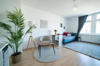 Ein Sitzbereich in der Unterkunft FullHouse - Chemnitz - M34 - 3 Beds - Nespresso