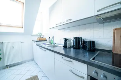 Küche/Küchenzeile in der Unterkunft FullHouse - Chemnitz - M34 - 3 Beds - Nespresso