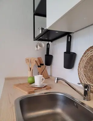 Küche/Küchenzeile in der Unterkunft Gemütliches helles Appartement