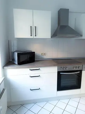 Küche/Küchenzeile in der Unterkunft alexxanders Apartments & Studios