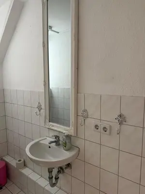 Ein Badezimmer in der Unterkunft Elbblick