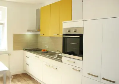 Küche/Küchenzeile in der Unterkunft Haus Felsenruh
