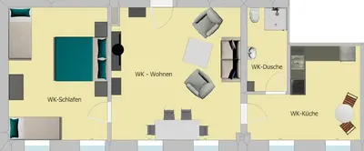 Grundriss der Unterkunft Haus Felsenruh