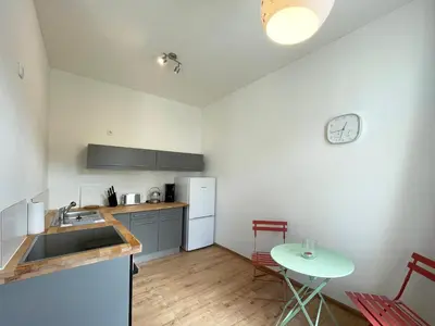 Küche/Küchenzeile in der Unterkunft Haus Felsenruh