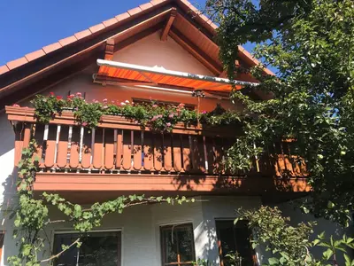 Ein Balkon oder eine Terrasse in der Unterkunft Fewo Judith