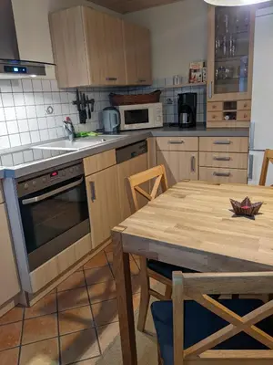Küche/Küchenzeile in der Unterkunft Ferienhaus 3 Eulen