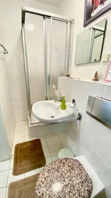 Ein Badezimmer in der Unterkunft Haus ZUR PINGE