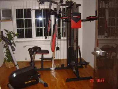 Das Fitnesscenter und/oder die Fitnesseinrichtungen in der Unterkunft Gaststätte & Pension Alte Mühle