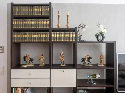 Die Bibliothek in der Ferienwohnung
