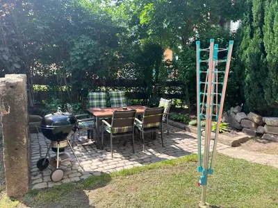 Ein Garten an der Unterkunft Ferienwohnung im Erzgebirge