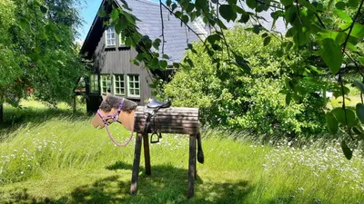 Ein Garten an der Unterkunft Ferienhaus Schellerhäusl