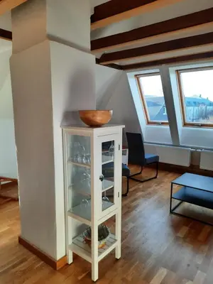 Ein Sitzbereich in der Unterkunft cosy home