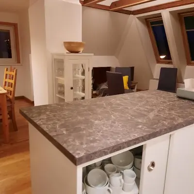 Küche/Küchenzeile in der Unterkunft cosy home