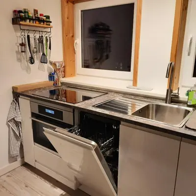 Küche/Küchenzeile in der Unterkunft cosy home