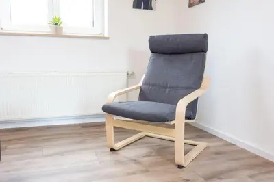 Ein Sitzbereich in der Unterkunft Apartment Chemnitz-Kappel - Perfekt gelegen zwischen Messe und Zentrum