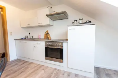 Küche/Küchenzeile in der Unterkunft Apartment Chemnitz-Kappel - Perfekt gelegen zwischen Messe und Zentrum