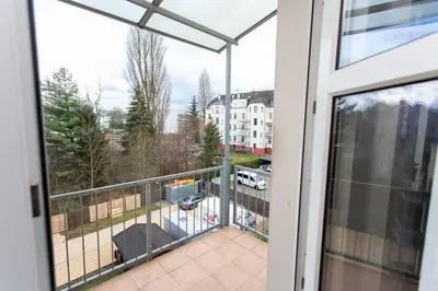 Ein Balkon oder eine Terrasse in der Unterkunft Apartment Chemnitz-Kappel - Perfekt gelegen zwischen Messe und Zentrum