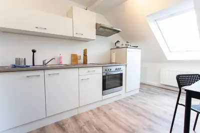 Küche/Küchenzeile in der Unterkunft Apartment Chemnitz-Kappel - Perfekt gelegen zwischen Messe und Zentrum