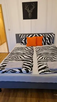 Ein Bett oder Betten in einem Zimmer der Unterkunft Innenstadt-Appartement