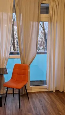 Ein Sitzbereich in der Unterkunft Innenstadt-Appartement
