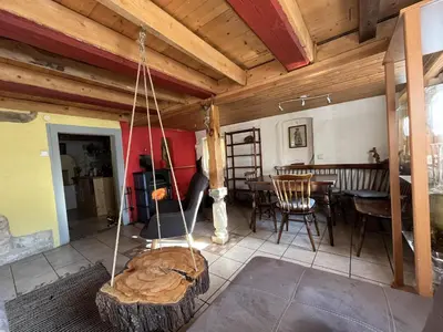 Ein Sitzbereich in der Unterkunft Ferienwohnung 