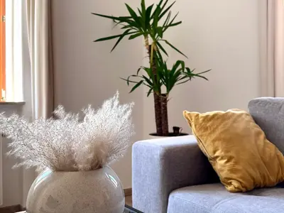 Ein Sitzbereich in der Unterkunft YR Apartment - Glasfaser, WLAN, Kaffee