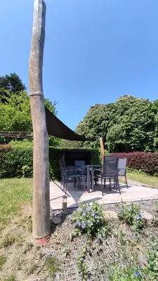 Ein Garten an der Unterkunft Ferienwohnung Eppendorf