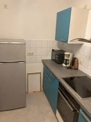 Küche/Küchenzeile in der Unterkunft Ferienwohnung Gartenoase