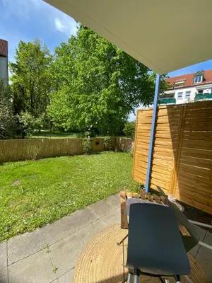 Ein Garten an der Unterkunft Ferienwohnung Gartenoase