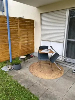 Ein Patio oder anderer Außenbereich in der Unterkunft Ferienwohnung Gartenoase